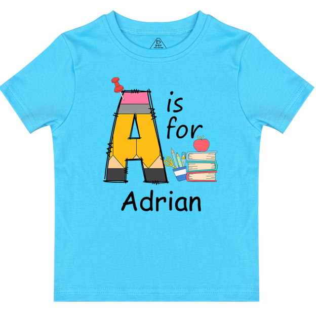 Personalized Alphabet Name Toddler&Kid's Tees Beepumpkin