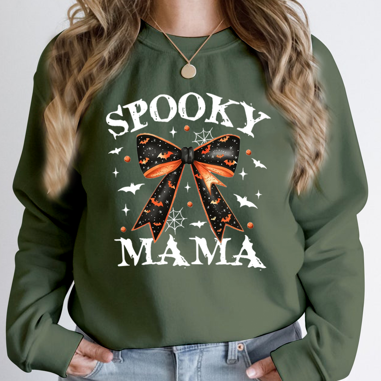 Halloween Spooky Mama Sweatshirt For Mama