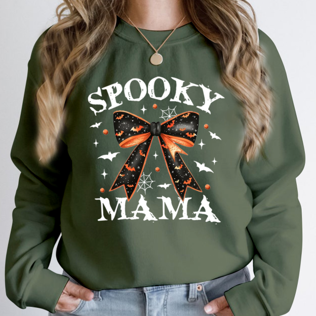 Halloween Spooky Mama Sweatshirt For Mama