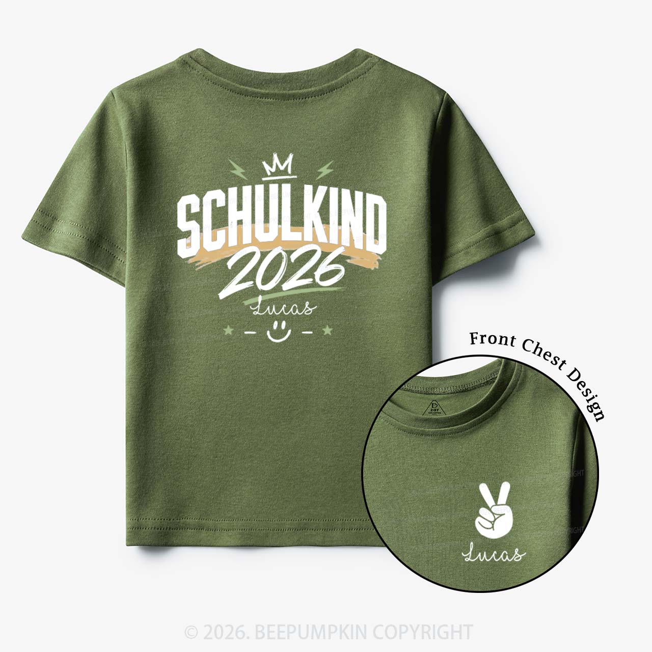 Personalized I'm a Schoolchild Toddler&Kid's Tees