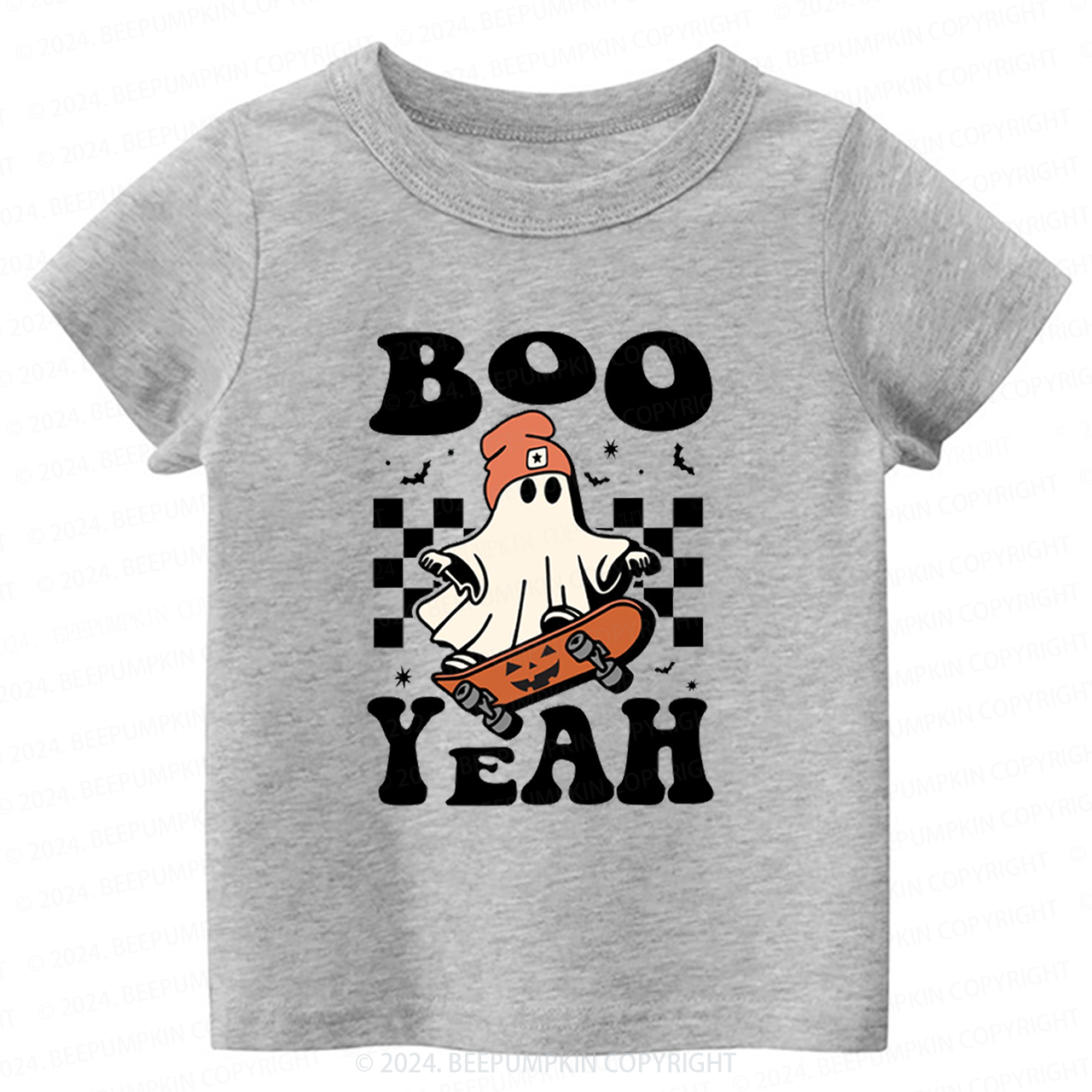 Boo Yeah Halloween Ghost Toddler&Kids Tees 