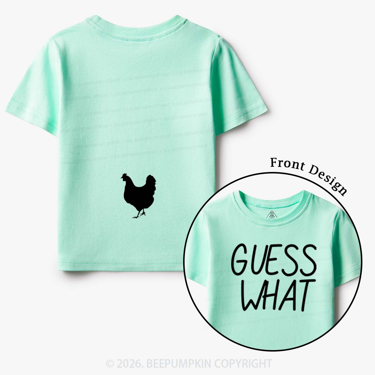 Guess What Chicken Butt Toddler&Kids Shirts