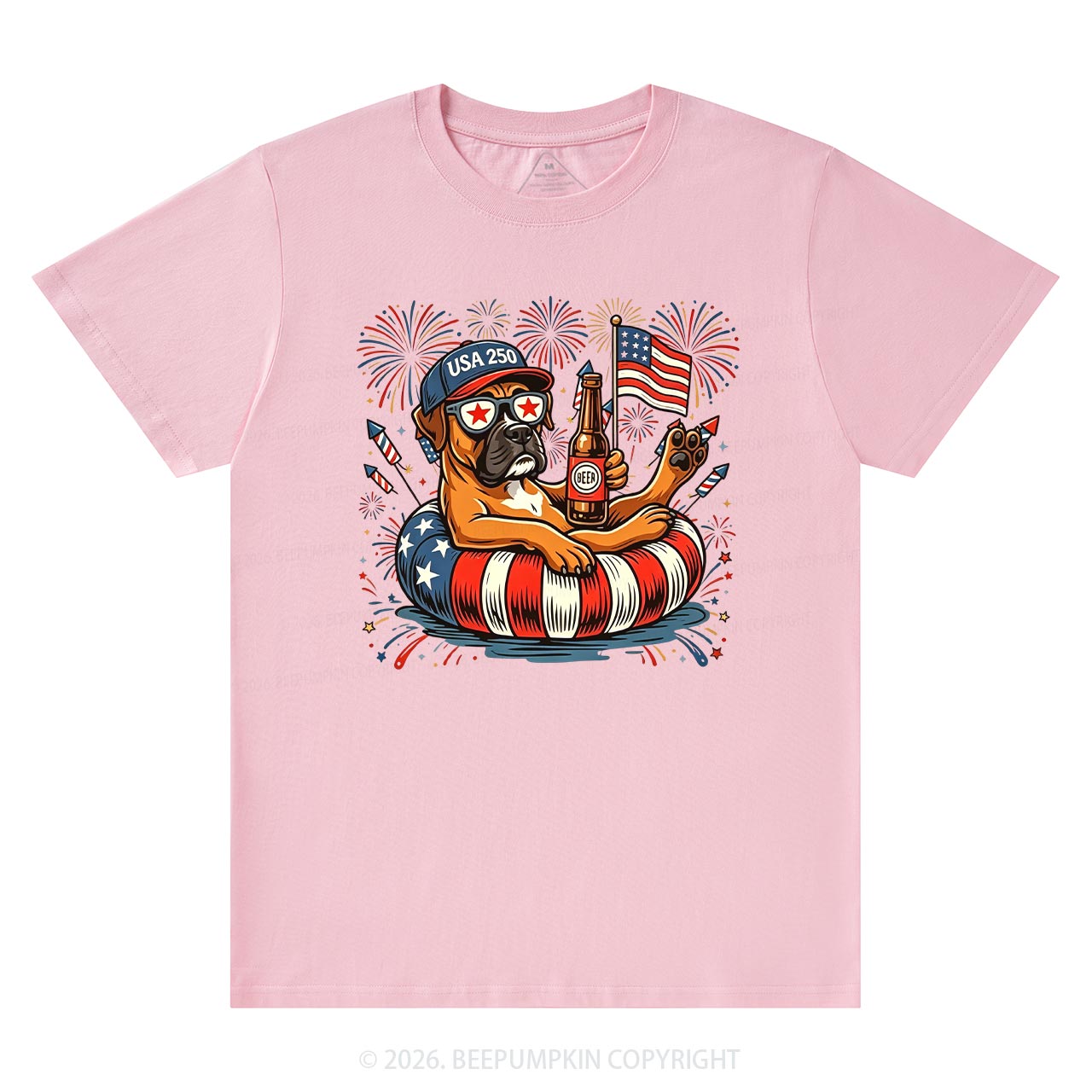 Personalized 4th of July Dog Breeds America 250 T-Shirts