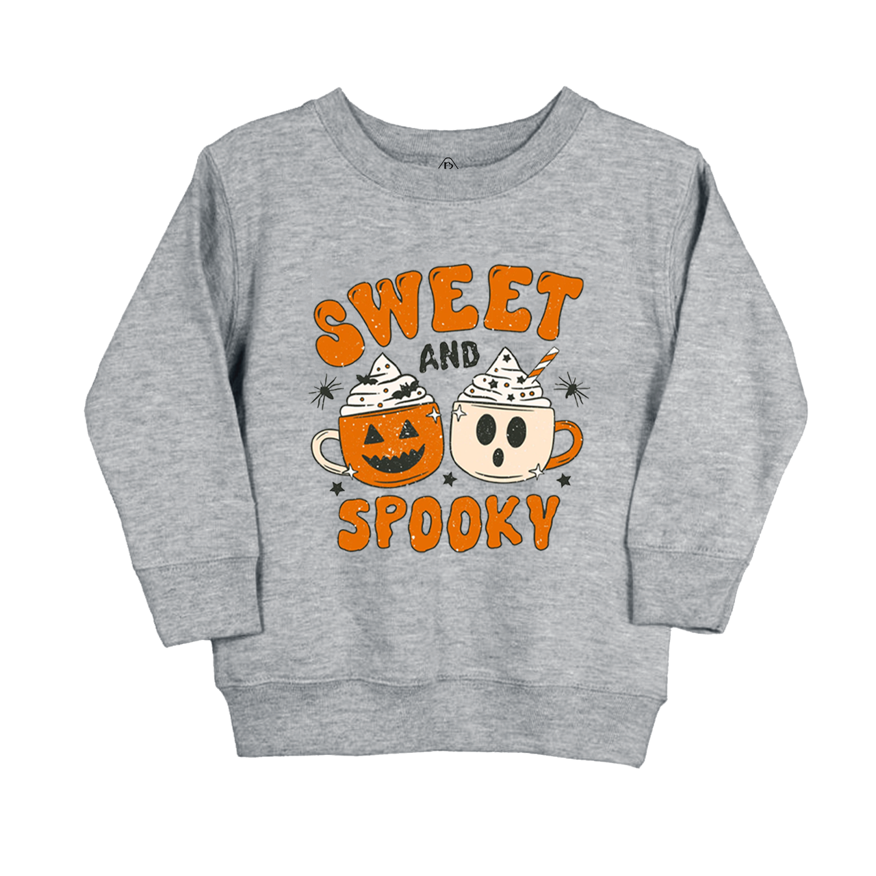 Sweet And Spooky Pumpkin Halloween Kids Sweatshirt