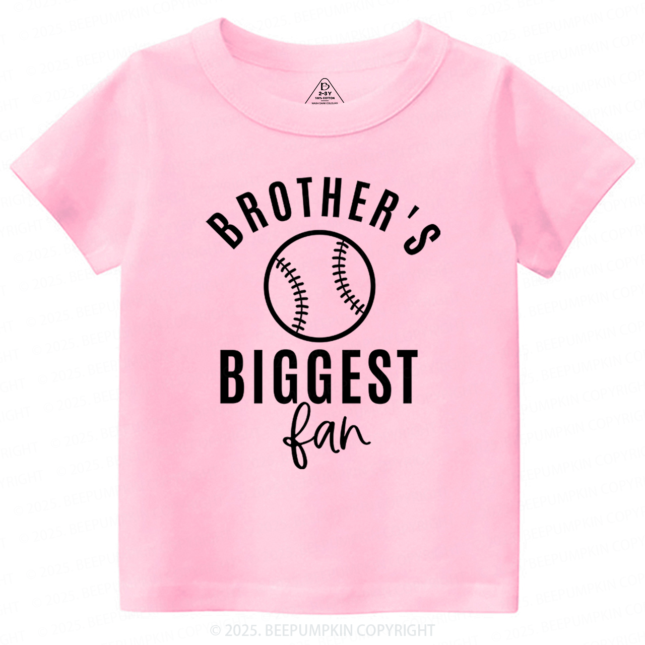 Brother's Biggest Fan Baseball Toddler Shirt