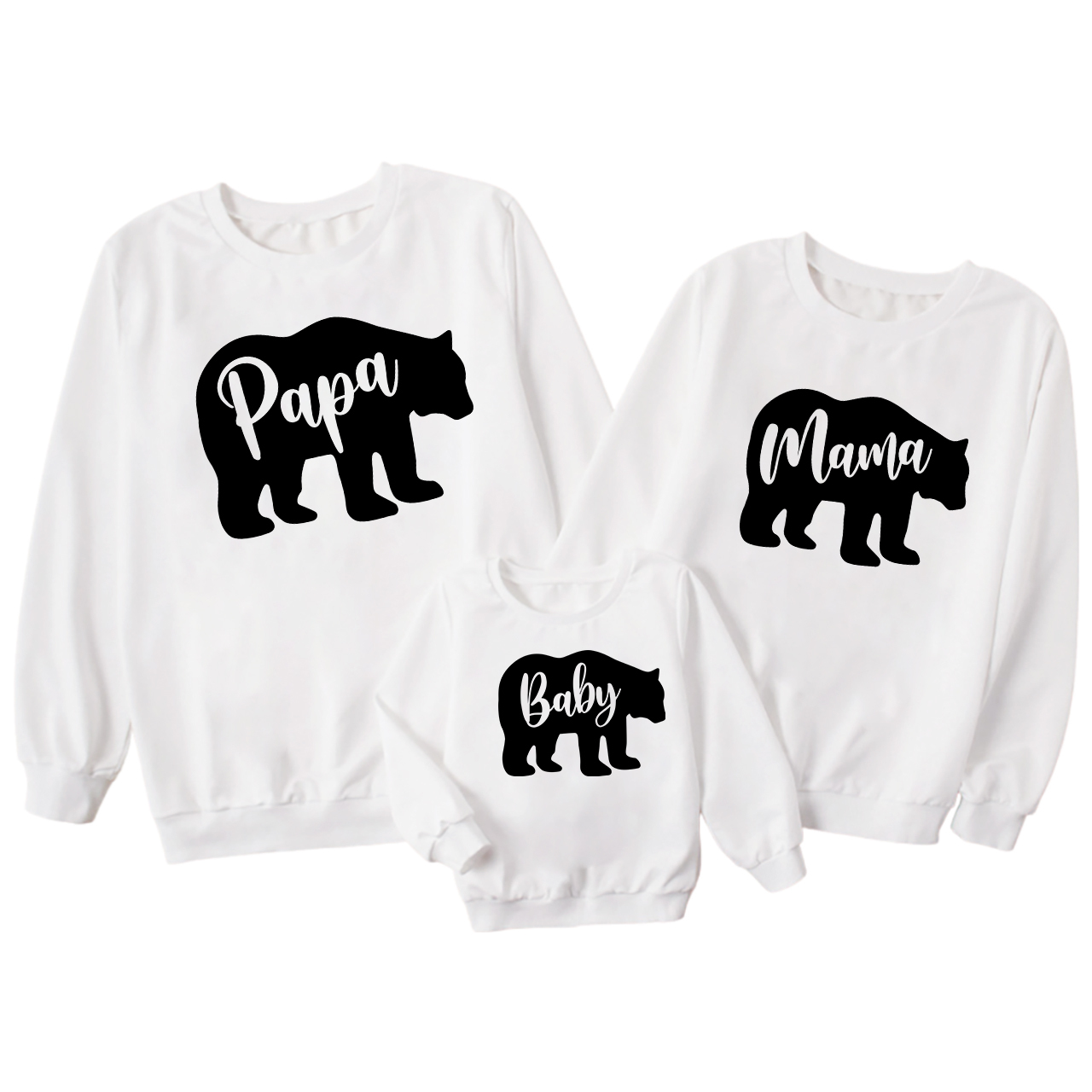 Bear Group Family Matching Sweatshirts