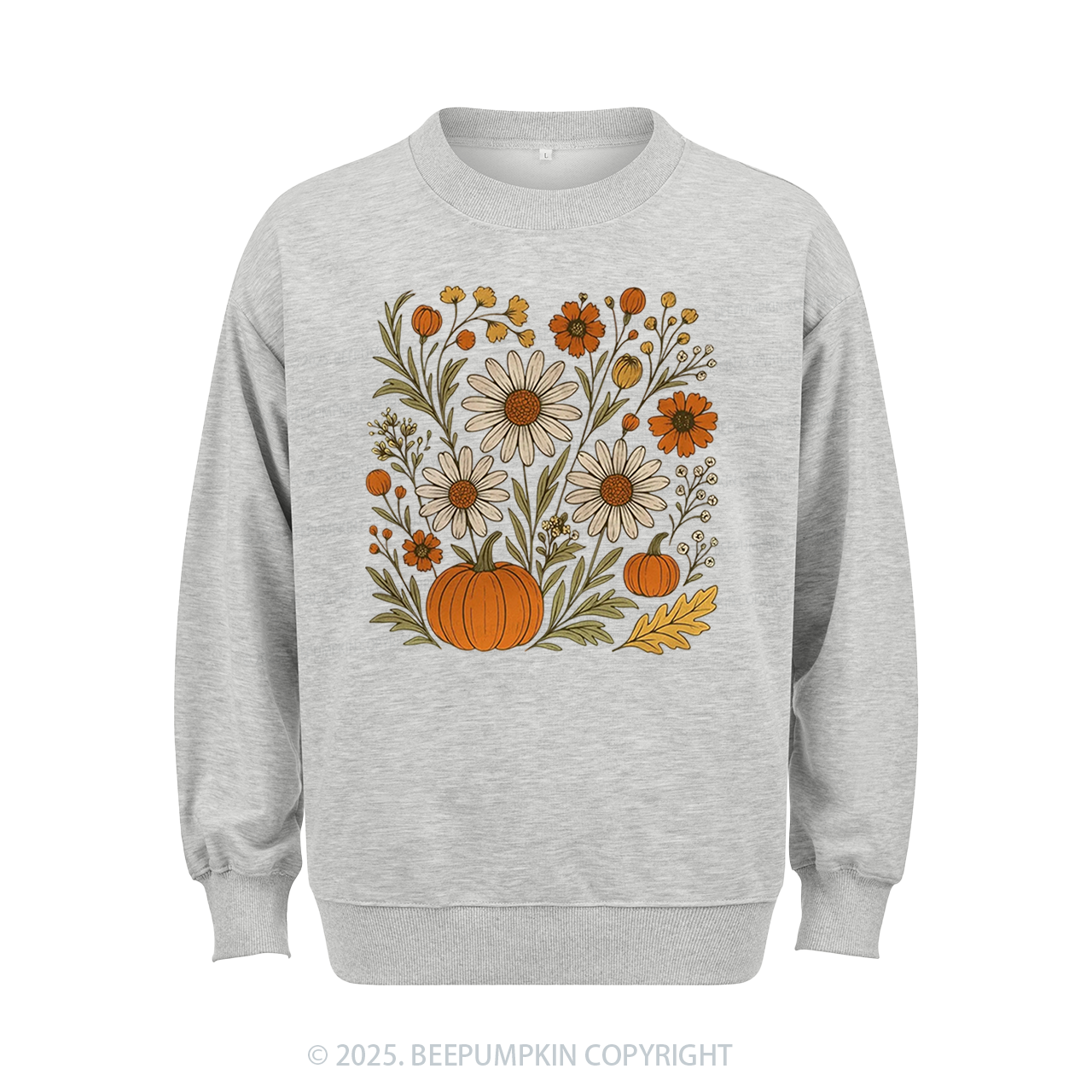 Boho Floral Fall Sweatshirt Beepumpkin
