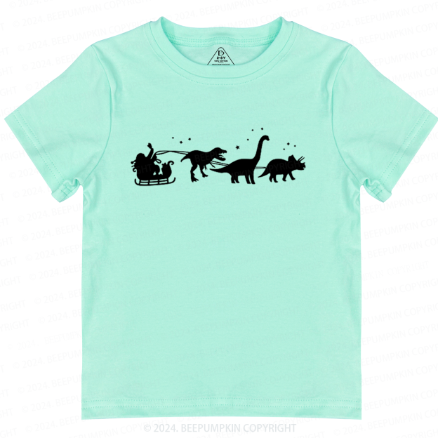 Christmas Dinosaur Elk Toddler&Kids Tees 