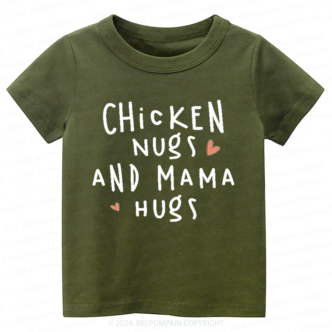 Chicken Nugs And Mama Hugs Toddler&Kids Tees