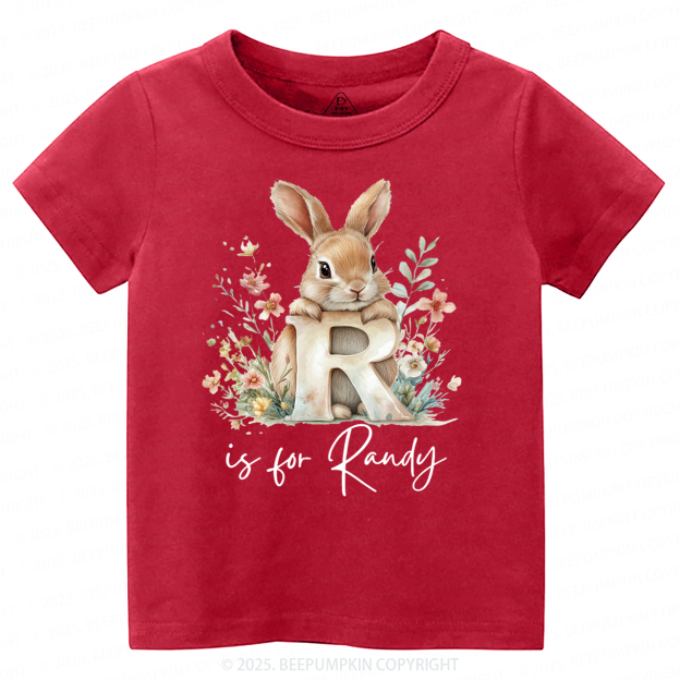 Personalized Name Animal Letter Toddler&Kid's Tees Beepumpkin