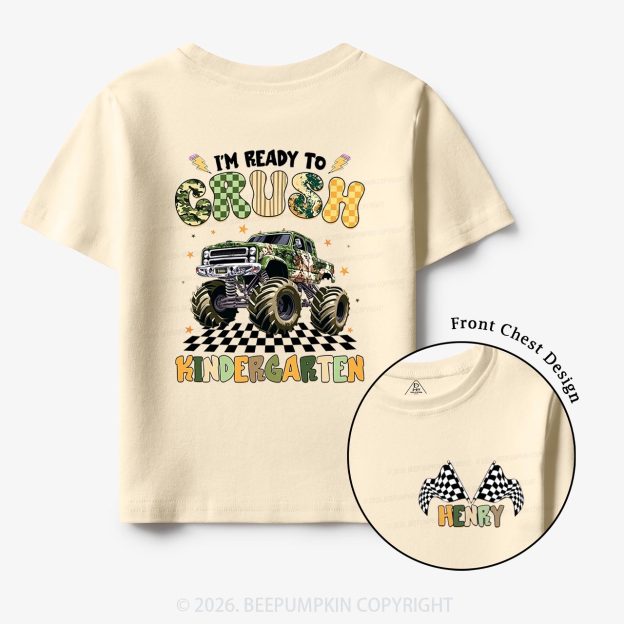 Personalized Ready To Crush Kindergarten Back to School Toddler&Kids Shirts