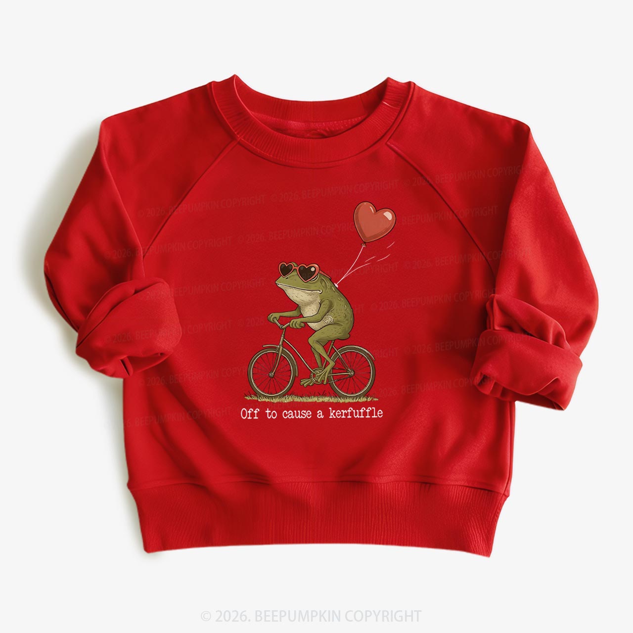 Off to Cause a Kerfuffle Valentine's Day Kid's Sweatshirt