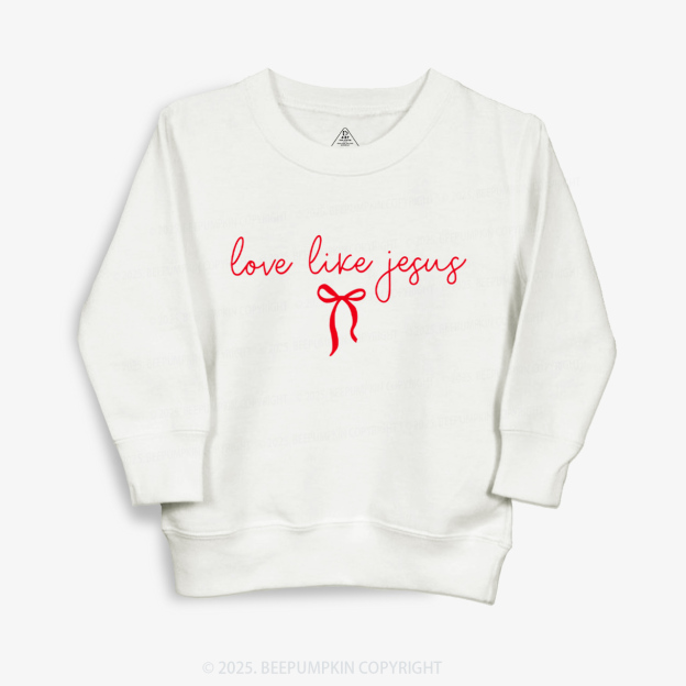 Love Like Jesus Valentine's Day Kid's Sweatshirt