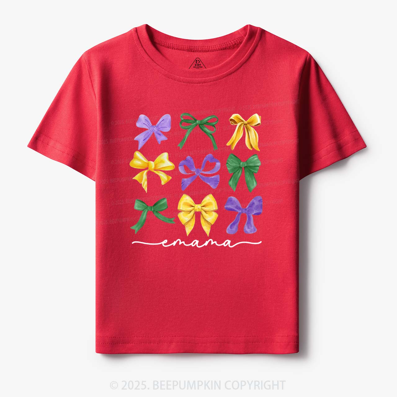 Personalized Carnival Bow Name Toddler&Kid's Tees Beepumpkin