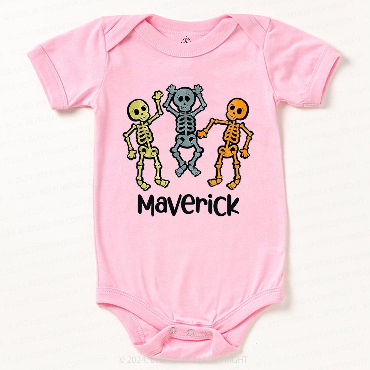 Personalized Halloween Name Baby Bodysuits 
