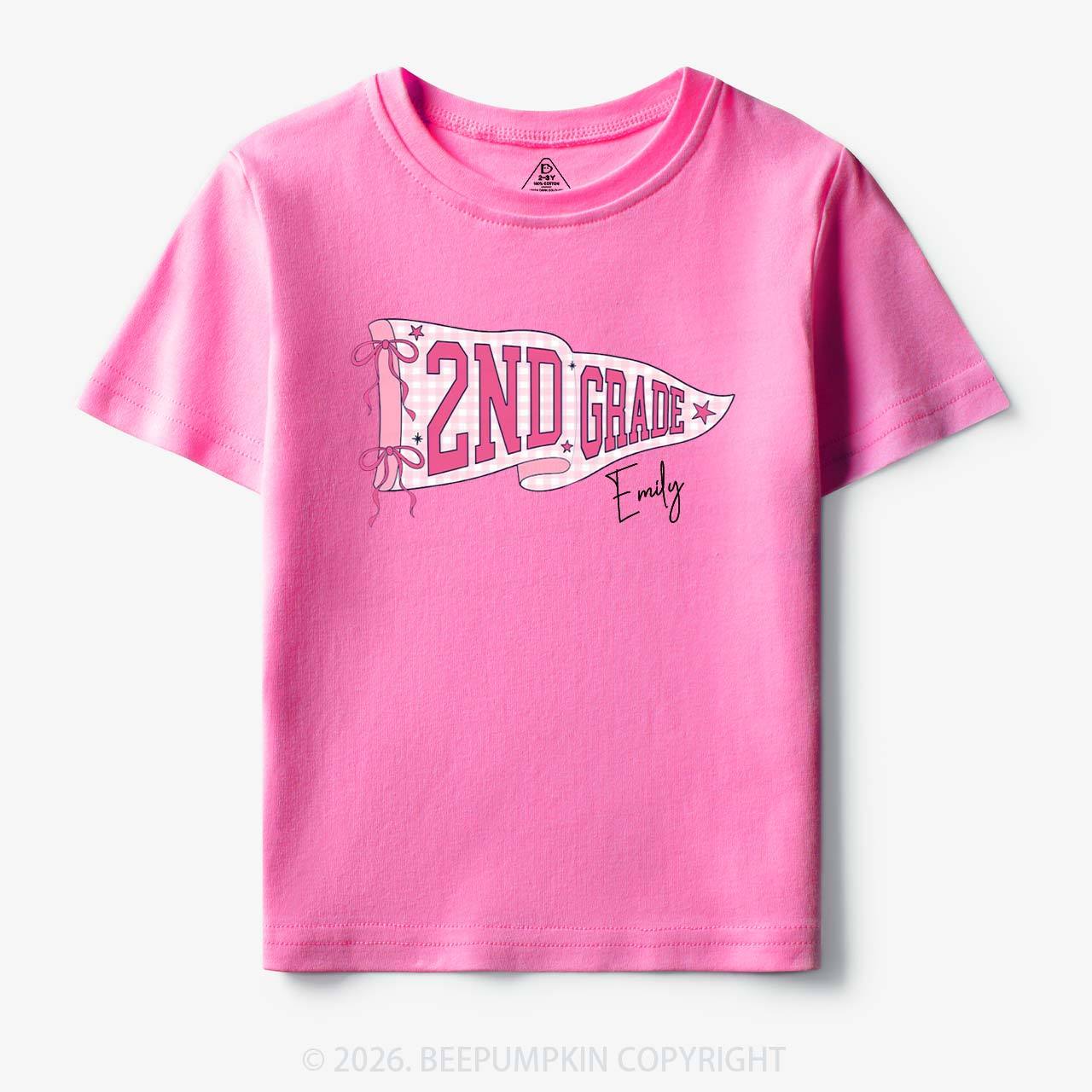 Personalized Name Grade Flag Collection Toddler&Kid's Tees