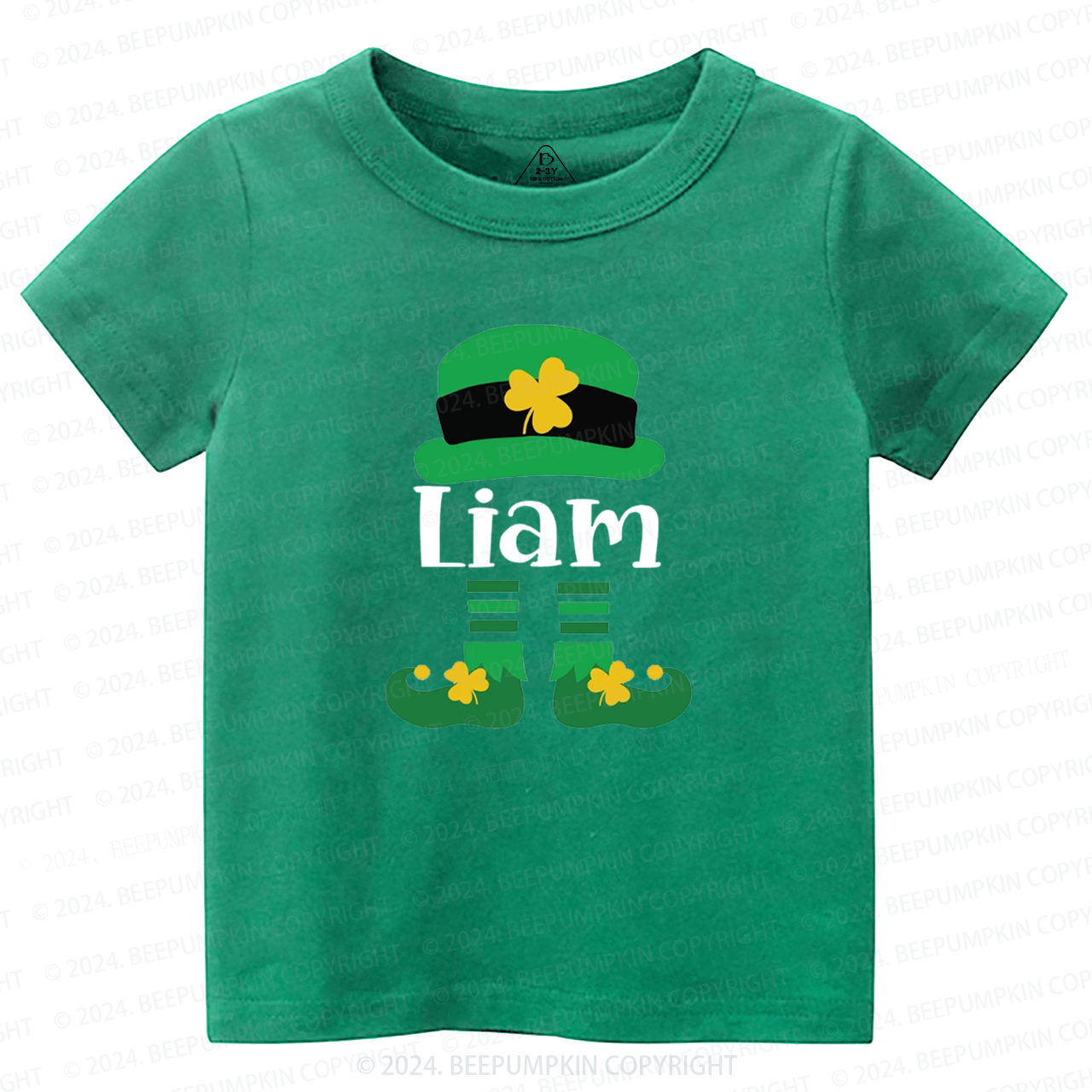 Personalized Name Elf Fashion St. Patty Day Gift Toddler Tees