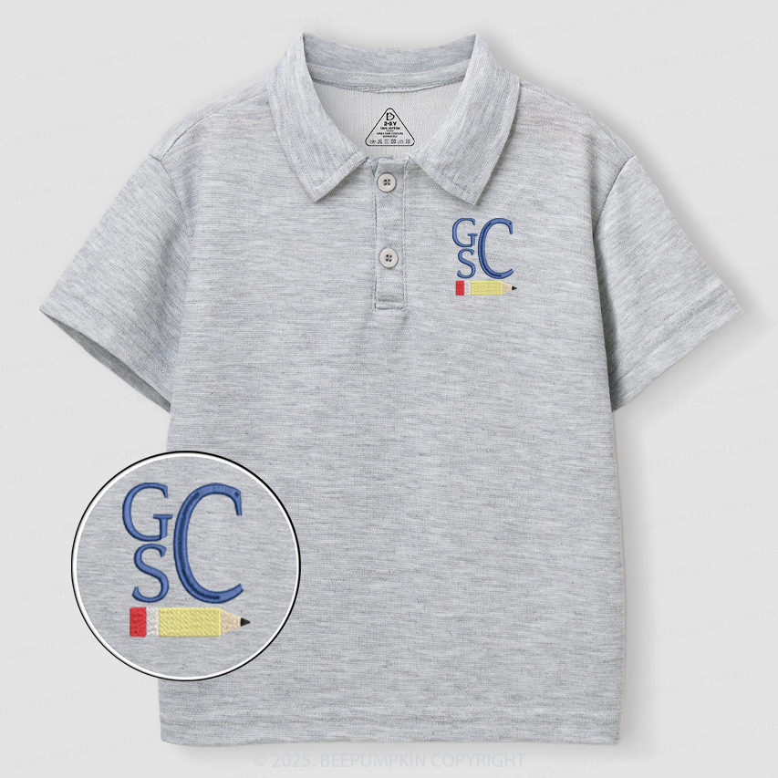 Personalized Book Monogram Design Toddler&Kid's Polo Shirt Beepumpkin