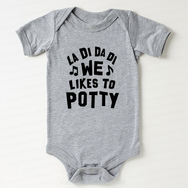 We Likes To Potty Bodysuit For Baby 7