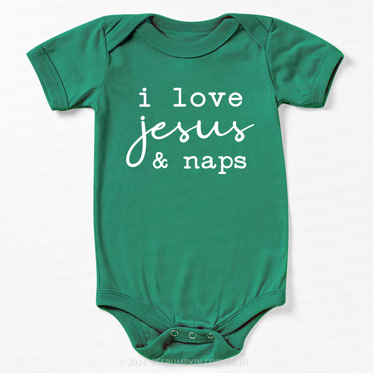 I Love Jesus And Naps Bodysuit For Baby