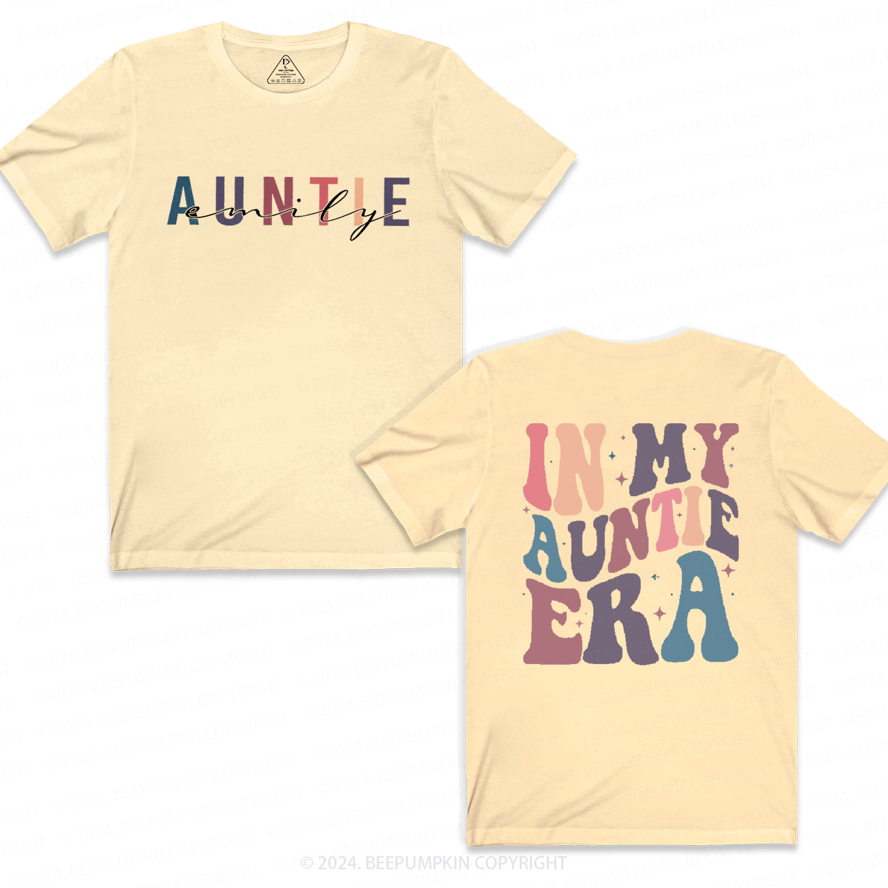Personalized Name In My Auntie Era Aunt T-Shirts 