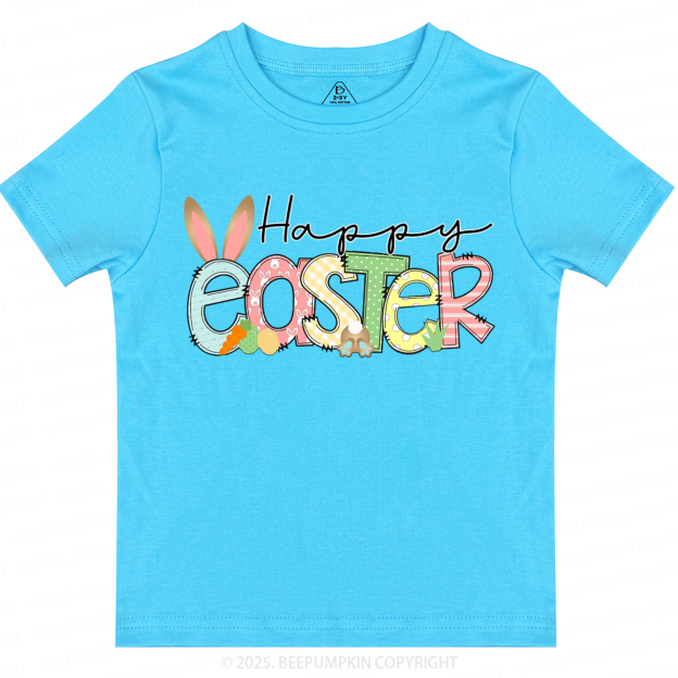 Personalized Name Happy Easter Toddler&Kid's Tees Beepumpkin