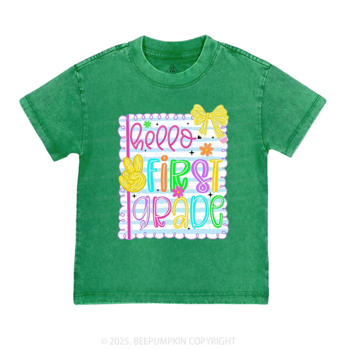Personalized Back-To-School Greetings Toddler&Kids Washed Tees