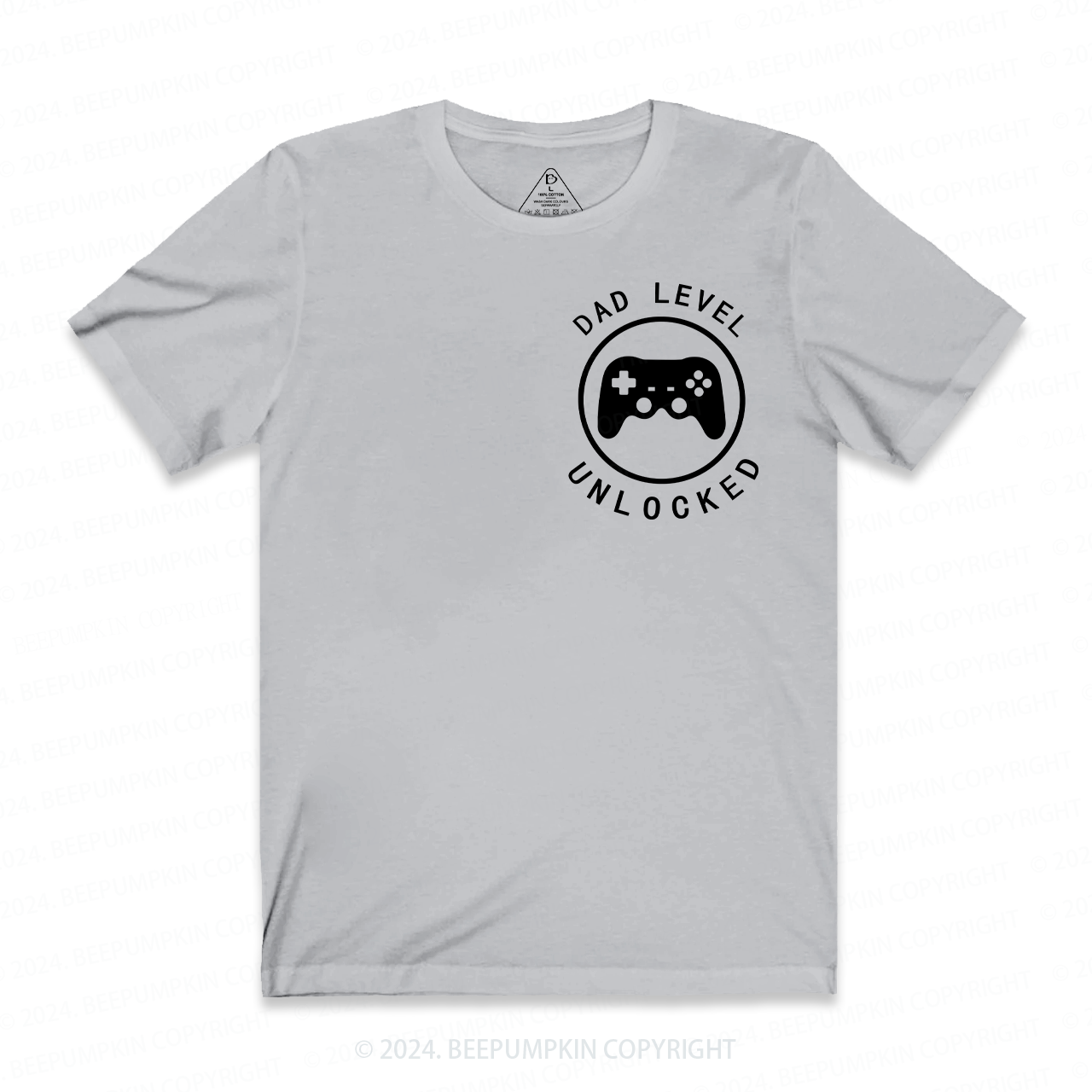 Dad Level Unlocked Dad and me T-Shirt