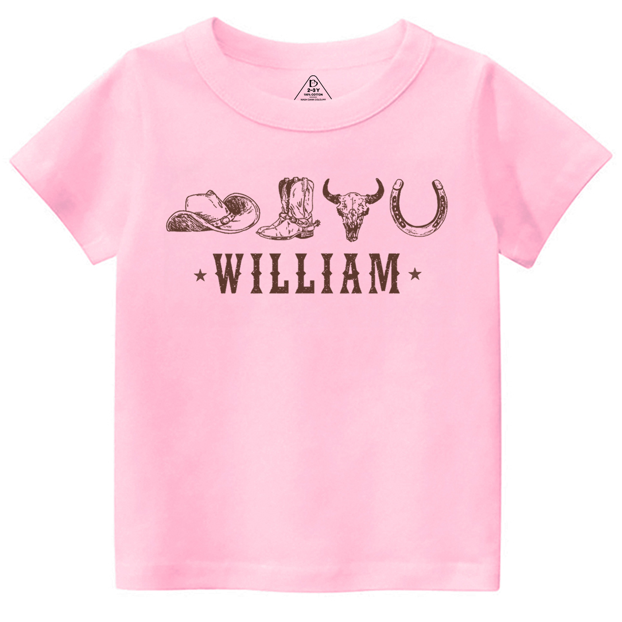 Personalized Western Toddler&Kid's Tees Beepumpkin