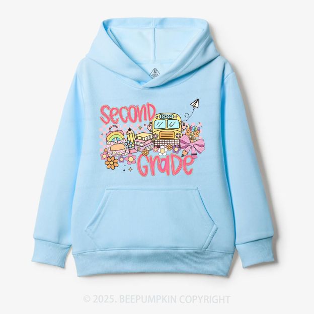 Personalized Happy School Journey Kid's Hoodies Beepumpkin