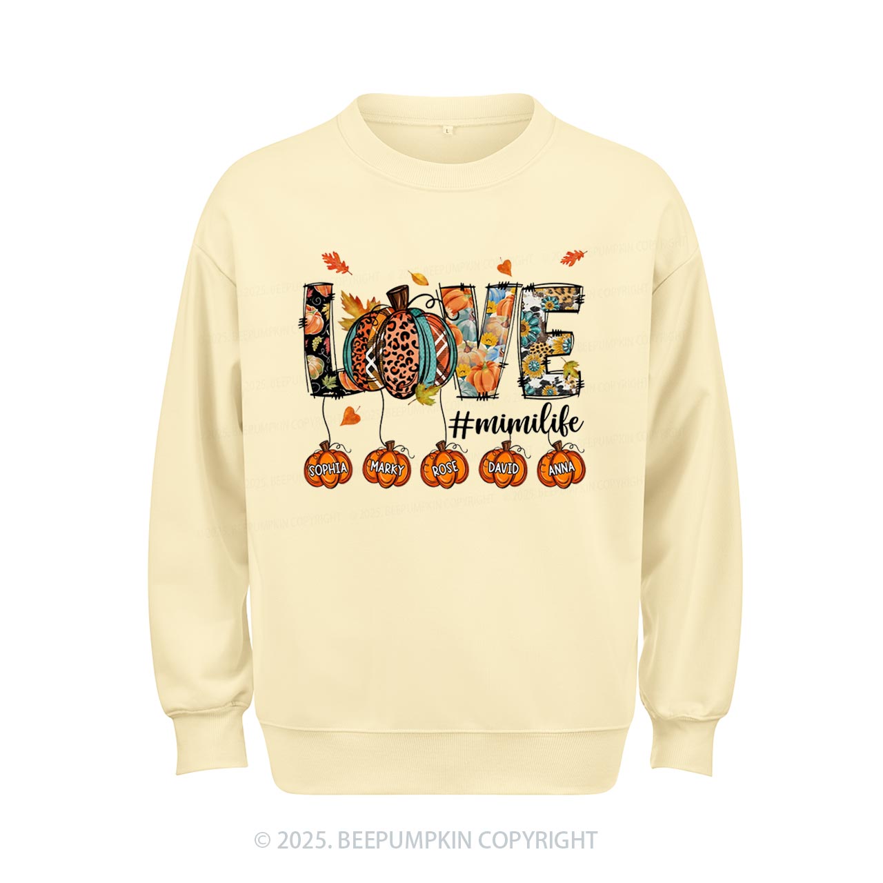 Personalized Love Grandma Life Sweatshirt Beepumpkin