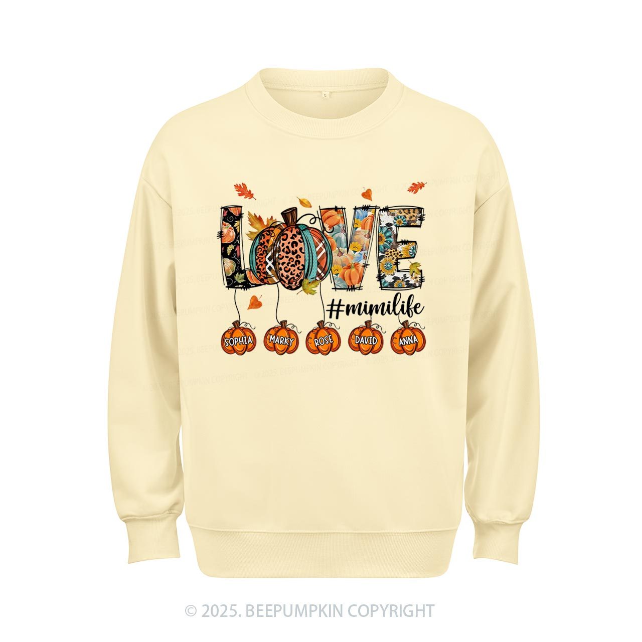 Personalized Love Grandma Life Sweatshirt Beepumpkin