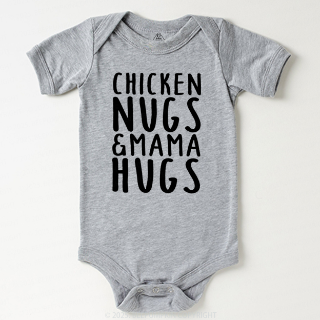 Chicken Nugs & Mama Hugs Bodysuit Beepumpkin
