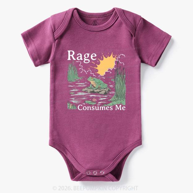 Rage Consumes Me Frog Bodysuit