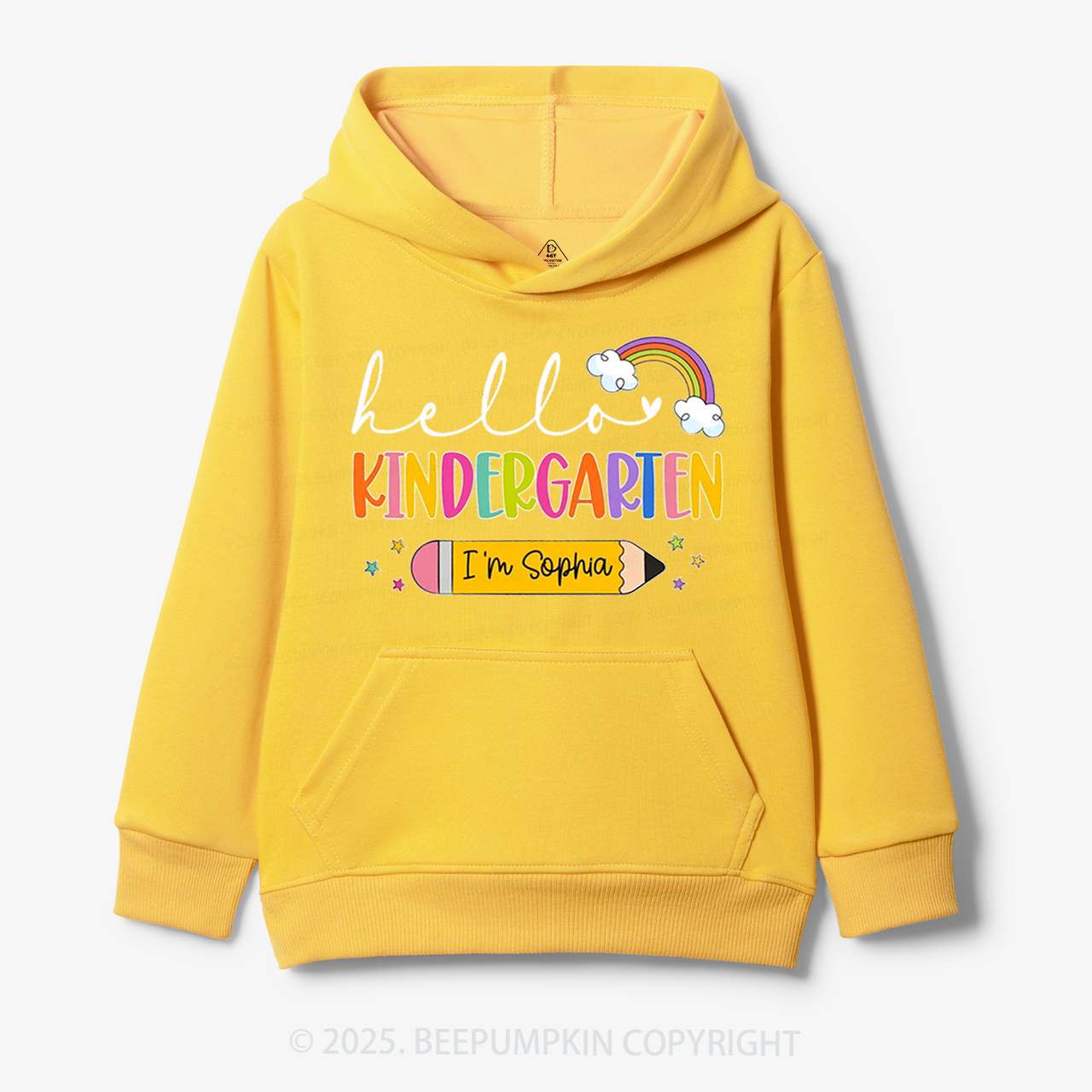 Personalized Hello Back To School Kid's Hoodies Beepumpkin