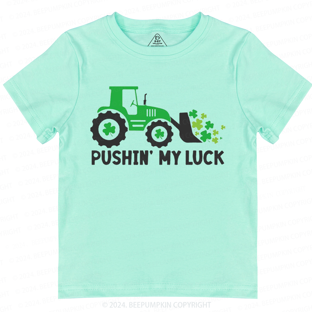 Pushing My luck St.Patricks Day Toddler Tees