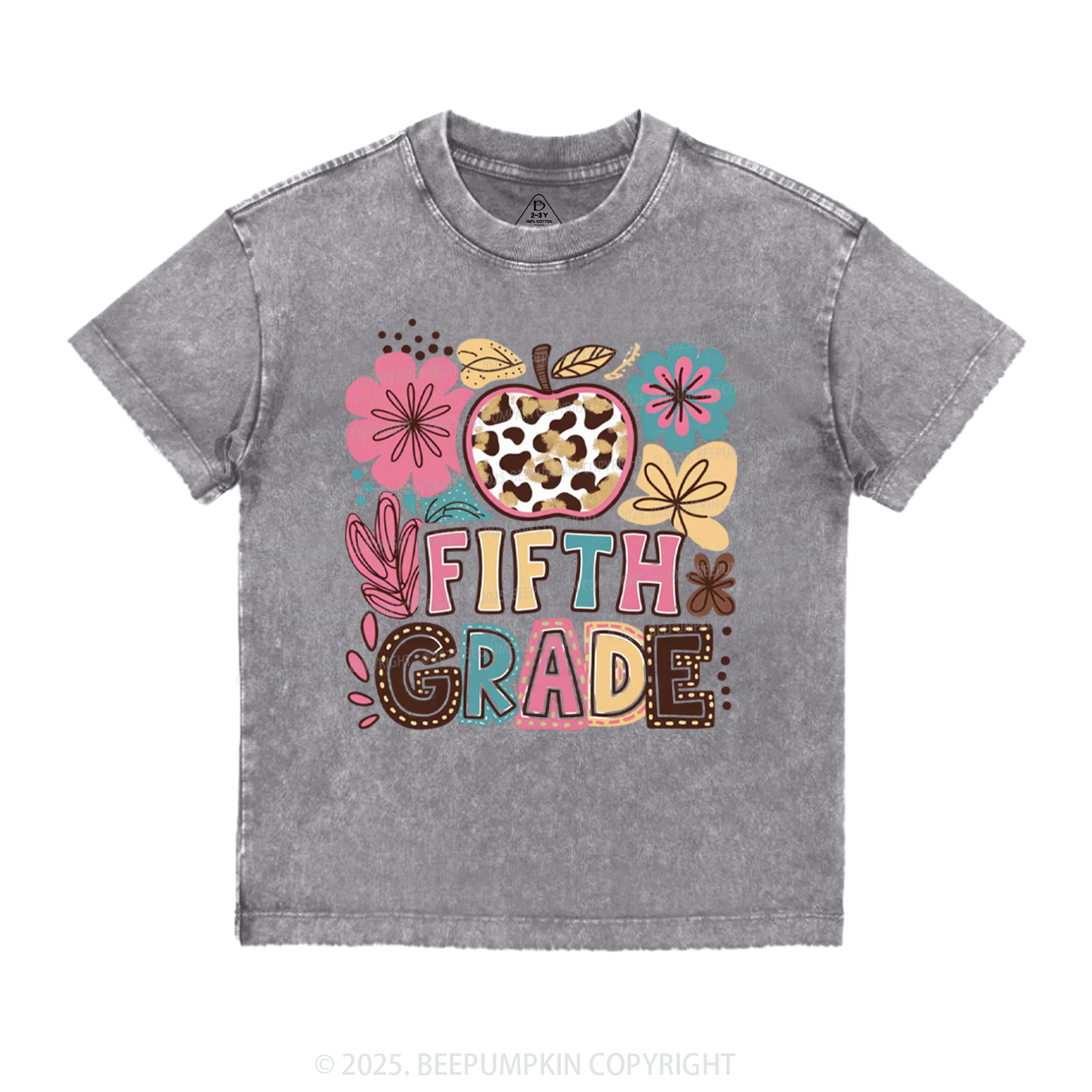 Personalized Apple Blossoms Toddler&Kids Washed Tees