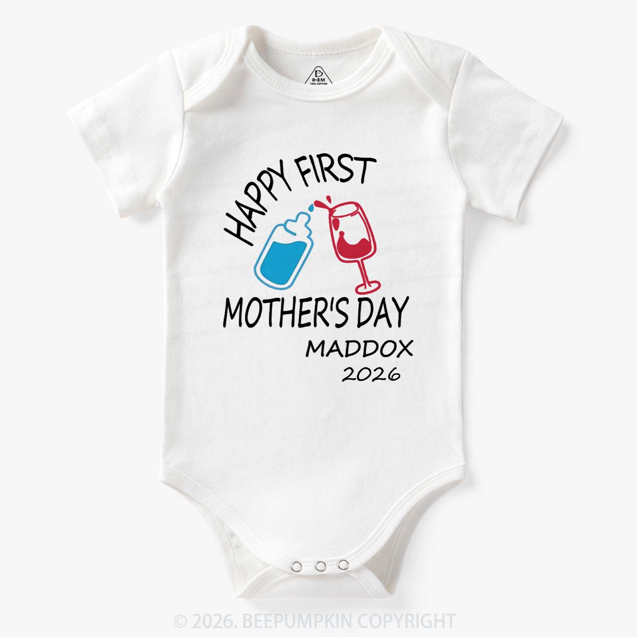 Happy Mother's/ Father's Day Cheers Bodysuit For Baby