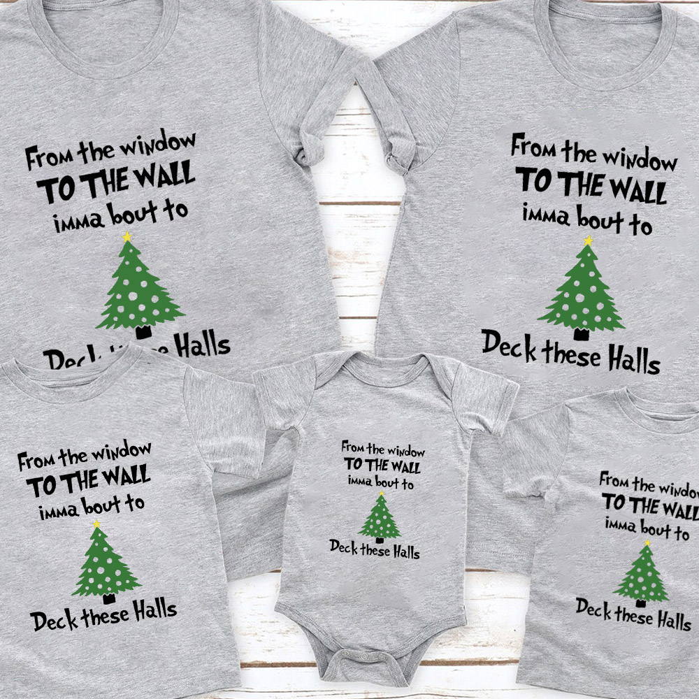 Deck These Halls Christmas Family Matching Shirt
