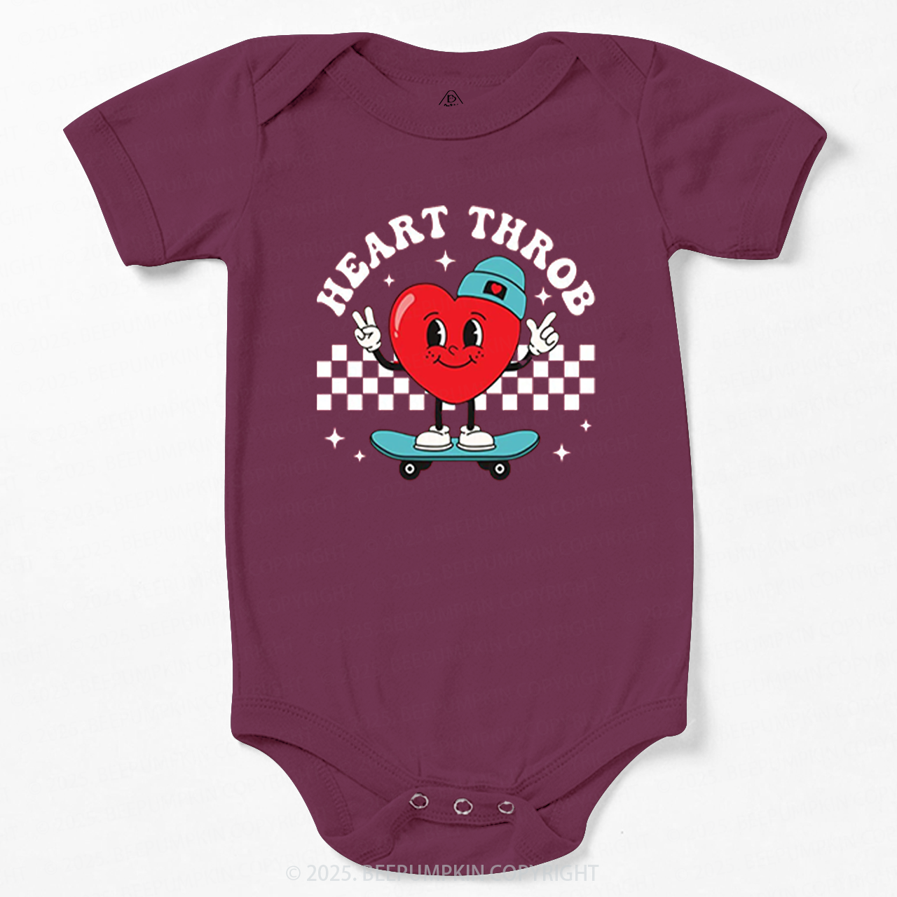 Heart Throb Valentine Bodysuit Beepumpkin