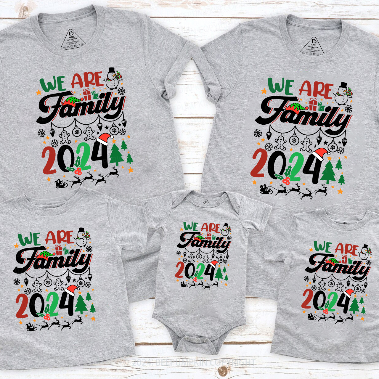 We Are Family Merry Merry Christmas Shirt For Family Beepumpkin