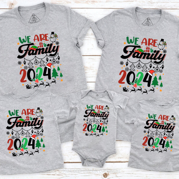 We Are Family Merry Merry Christmas Shirt For Family Beepumpkin