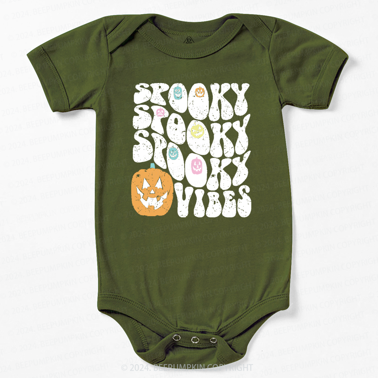 Spooky Vibes Halloween Baby Bodysuits 