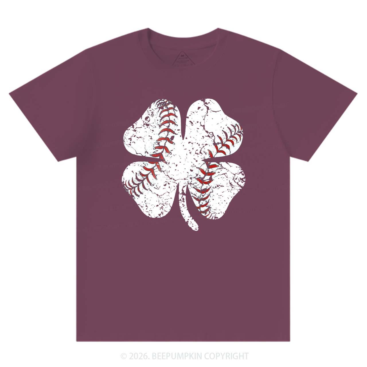 Baseball Shamrock St Patrick's Day T-Shirts Beepumpkin