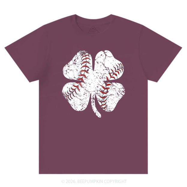 Baseball Shamrock St Patrick's Day T-Shirts Beepumpkin