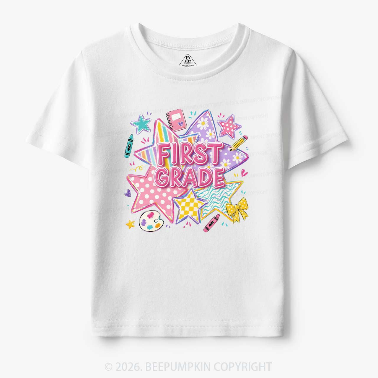 Striped Starburst Pre-K To Fourth Grade Toddler&Kid's Tees