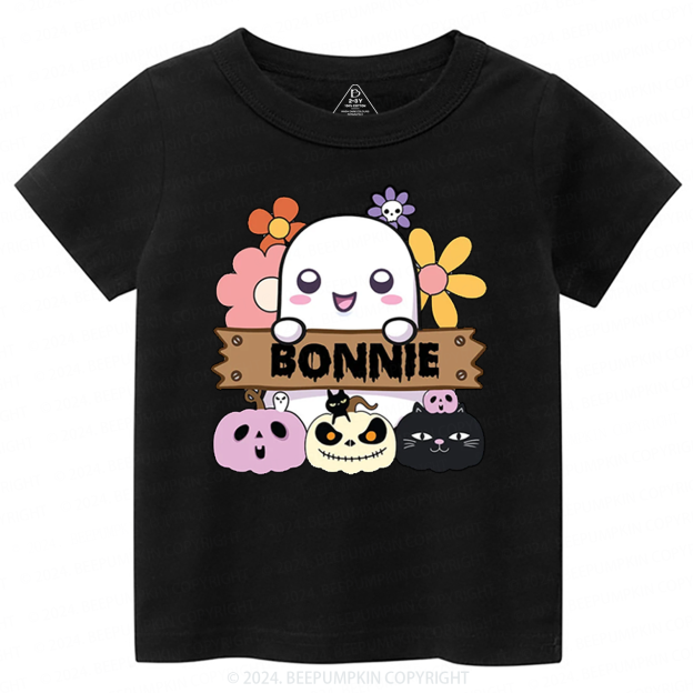 Personalized Halloween Pumpkin Toddler&Kids Tees 