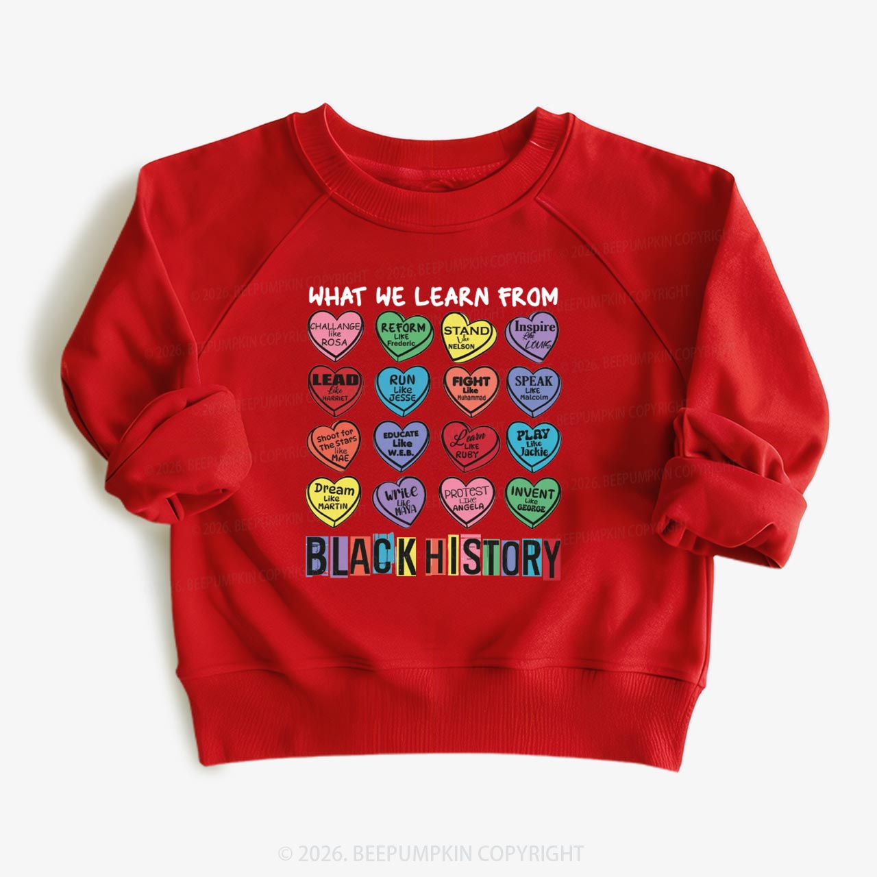 What We Learn From Black History Kid's Sweatshirt