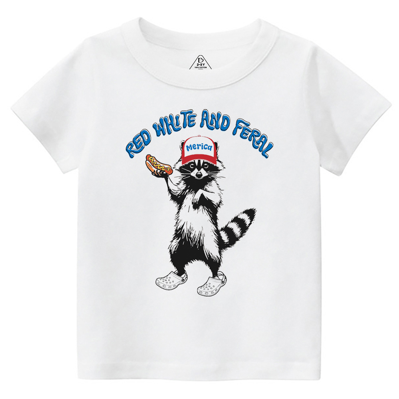 Red White And Feral Toddler&Kid's Tees Beepumpkin 