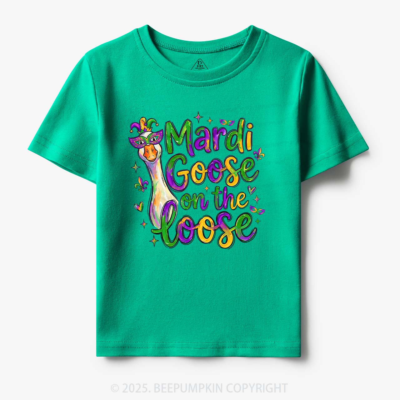 Mardi Gras Goose Toddler&Kid's Tees Beepumpkin